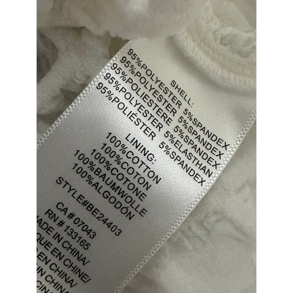 Anthropologie Eri + Ali White Popcorn Puff Sleeve Top BE24403 XS - Picture 6 of 7